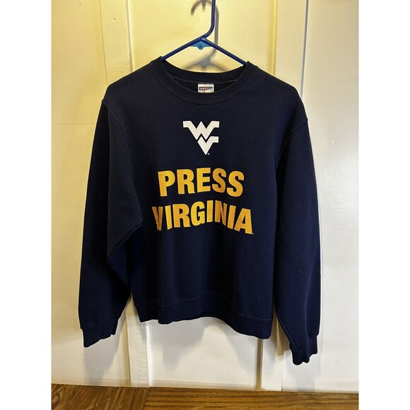 WVU Mountaineers Press Virginia Crewneck Sweatshirt Adult Small - Picture 1 of 6